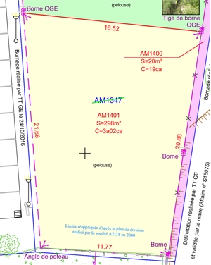 terrain à la vente -   95350  SAINT-BRICE-SOUS-FORET, surface 298 m2 vente terrain - APR665534